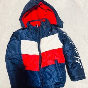 Navy and Red Hooded Jacket 5-6 years old